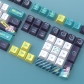 Esports Story White Blue 104+22 PBT Dye-subbed Keycaps Set Cherry Profile for MX Switches Mechanical Gaming Keyboard
